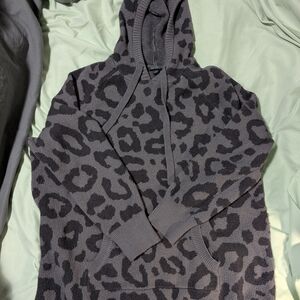 Torrid Gray Leopard Print Sweater